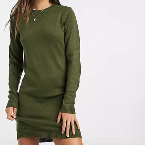 Brave Soul Dresses & Skirts - Brave Soul Grungy Round Neck Sweater Dress